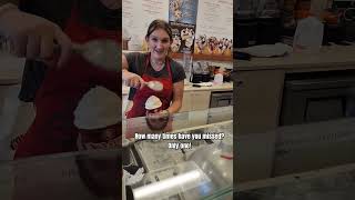 Audrey straight up killin' it at work! #firstborn #proudpapa #daughter #coldstonecreamery