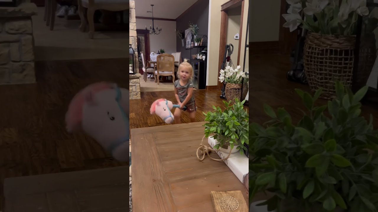 Little Girl Gets BUCKED OFF 