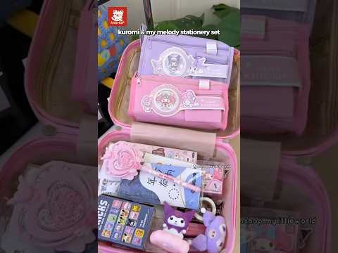 Kuromi And My Melody Stationery Set Bộ đồ Dùng Học Tập Văn Phòng Phẩm Kuromi My Melody Shorts 