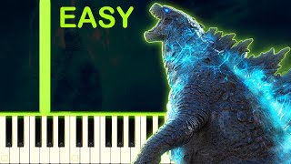 GODZILLA COMPLETE THEME SONG - EASY Piano Tutorial