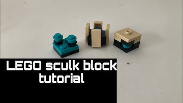 LEGO Minecraft sculk blocks ( tutorial )