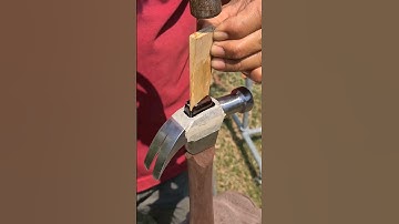 Amazing work | How to make a hammer handle from scratch #craftsmanship #woodworking #asmr