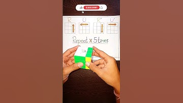 How to solve rubiks cube with only 4 moves.😱💯 #rubikscube #cubber #cube#speedcubing #shorts