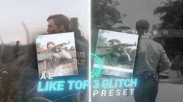 Ae Like Top 3 Glitch Transition Like @24KJHONEDITZ | Alight Motion (+Preset)