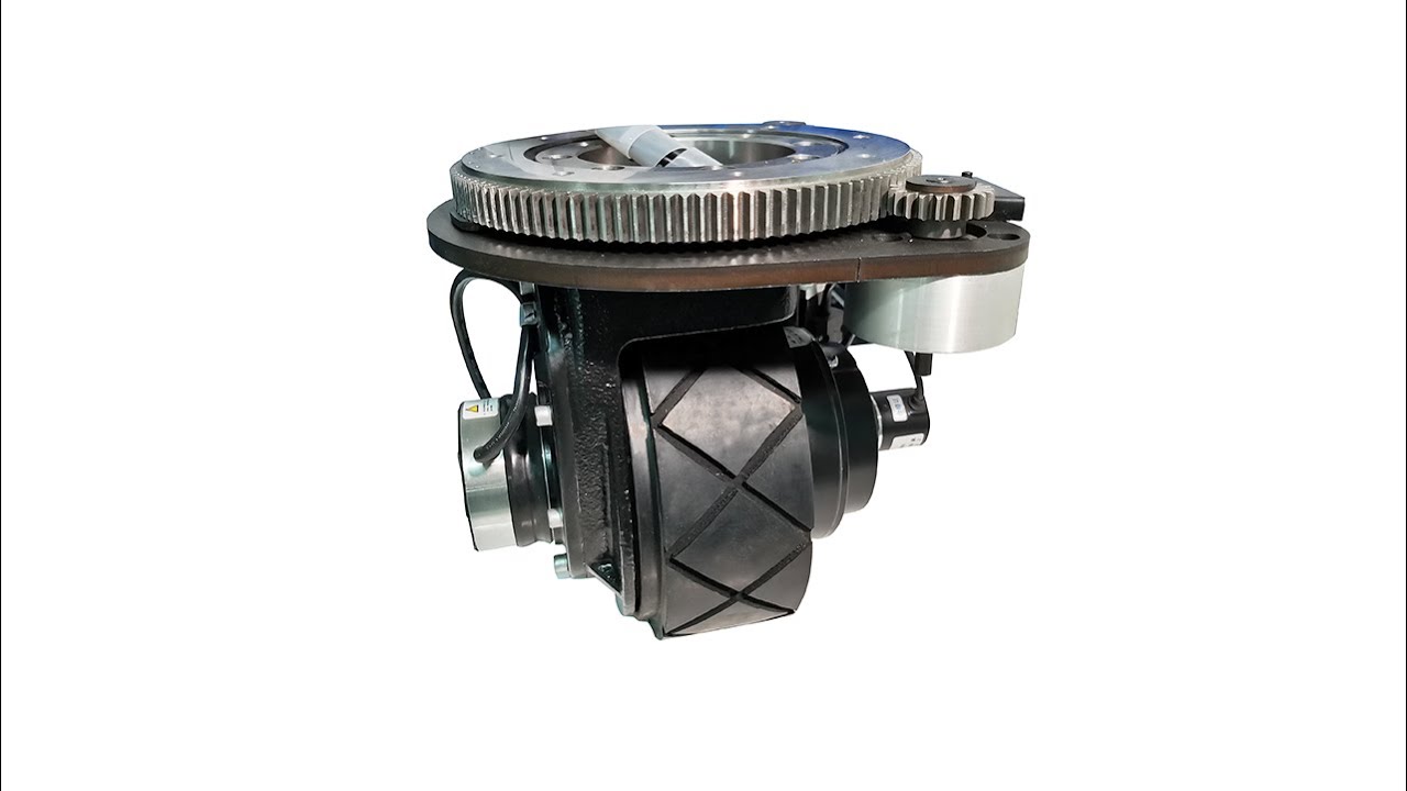 TZBOT AGV Horizontal Drive Wheel Rubber Drive Wheel TZ09-D065S01 - YouTube