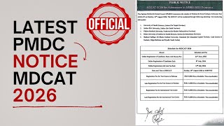 MDCAT 2026 Official Update | Registration Fee, Schedule, Syllabus & Exam Centres EXPLAINED!