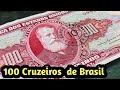 BILLETE de BRASIL de 100 CRUZEIROS de 1942 PRECIO CARACTERISTICAS Y HISTORIA