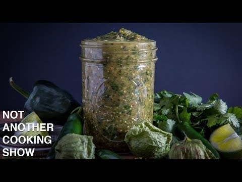 how to make SALSA VERDE | ROASTED TOMATILLO SALSA