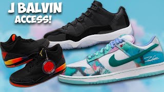 J Balvins $100 EA?! Futura W's & Exclusive Access Jordan 11 Space Jams!