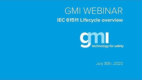 IEC 61511 Lifecycle overview - 30/07/2020