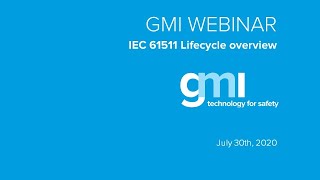 IEC 61511 Lifecycle overview - 30/07/2020