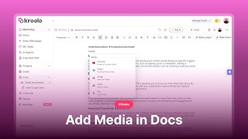 Add Media to Your Documents in Kroolo