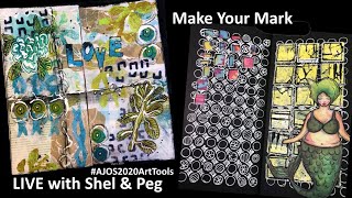 Make Your Mark - Different Ways to Use Art Tools to Make Marks in your ART #ajos2020arttools