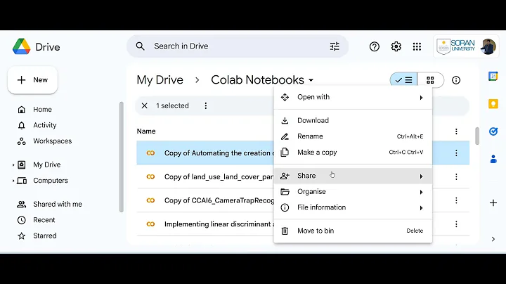 Saving and Sharing Colab Notebooks