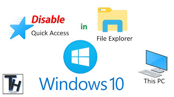 How to Disable Quick Access in File Explorer on Windows 10 | Directly open my computer on Windows 10