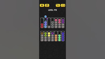 Ball Sort - Color Puzzle Game - Level 773 - Walkthrough SOLVED by RobotPlayer AI!!!