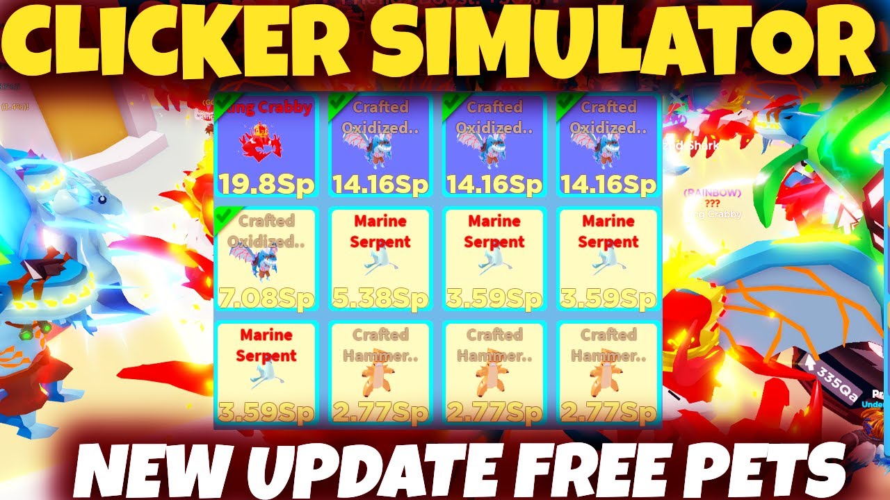 LIVE 🔴 Roblox Clicker Simulator Giveaway - Clicker Simulator New Update ...