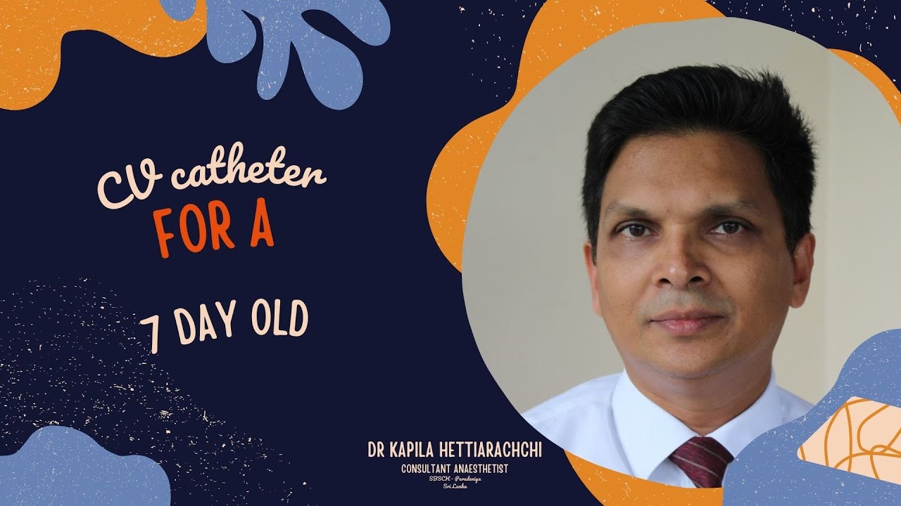 CV Catheter insertion to 7 day old neonate, weight 1500g by Dr Kapila