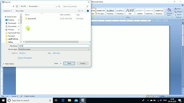How to open Microsoft Office Word 2007 and save a file in bengali.