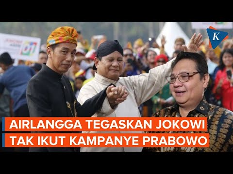 Airlangga Pastikan Jokowi Tak Hadiri Kampanye Akbar Prabowo-Gibran di GBK