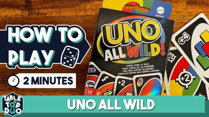 UNO ALL WILDS CARD RULES Game Rules - How To Play UNO ALL WILD