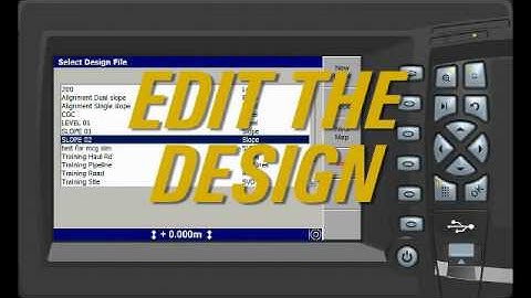 How to Use Cat® Grade Control to Create Level and Sloping Design