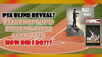 Blind reveal of my FIRST PSA baseball card submission! How'd I do PSA 10's 9's or ??? #psacards