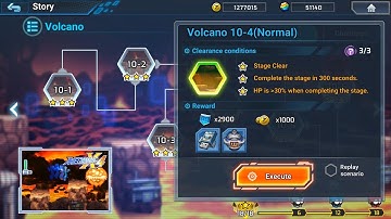 ROCKMAN X DIVE OFFLINE : Volcano 10-4 (Normal) Deep Element Hidden