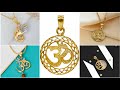 Latest gold om pendent designs  unique om locket designs  psr gold