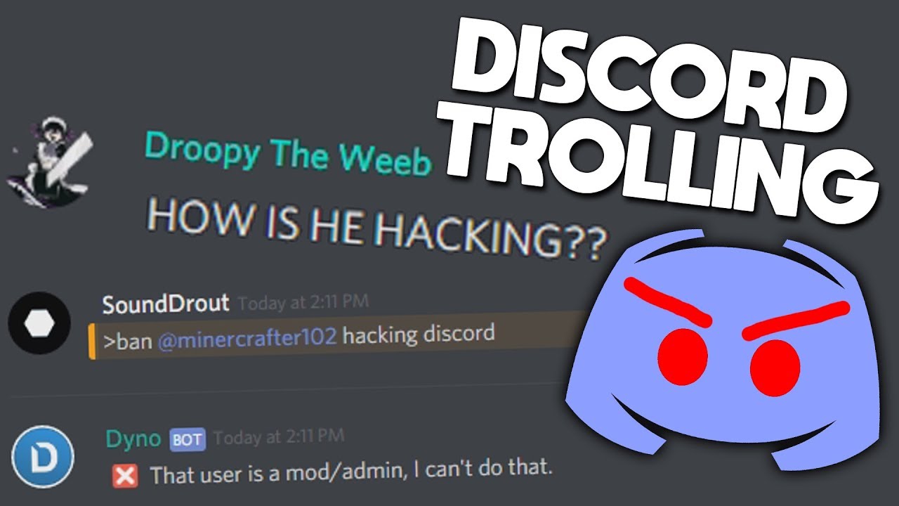 Hacking My Own Discord Server Funny Trolling Youtube