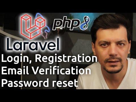 Laravel authentication - login and registration with email verification and password reset