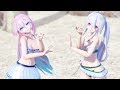 【MMD】巡音ルカと弱音ハクで「 Dive to Blue 」 4K