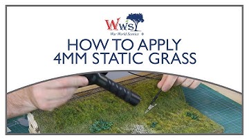 How to apply 4mm Static Grass