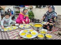 Iftar pendant le mois sacr du ramadan  ramadan dans le village azerbadjan