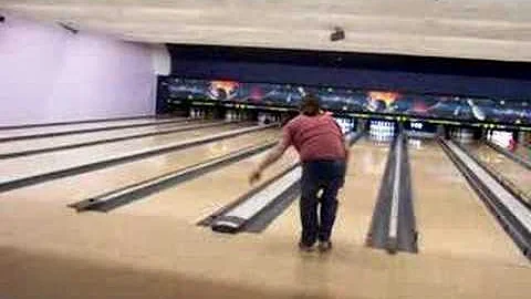 Jim Viner Bowls a Strike