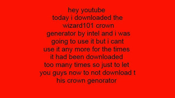 wizard101 free crown generator