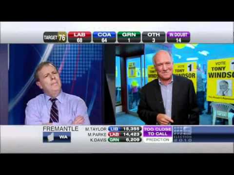 Tony Windsor tells Barnaby Joyce where to go on election night