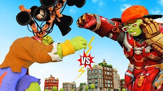 Siren Head Vs IronMan Giant NickHulk and Tani Iron Love Nick IronMan Scary Teacher 3D Animation