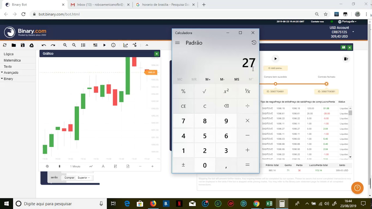 usar robo bot na binary.com vale a pena ? é confiavel ? 128 dolares em pouco tempo