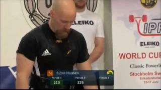 SM Klassisk styrkelyft 2012 Björn Hansen -74 kg
