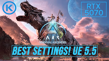Best settings to get 60 FPS! ARK: Survival Ascended UE 5.5 Update!(RTX 5070 OC)
