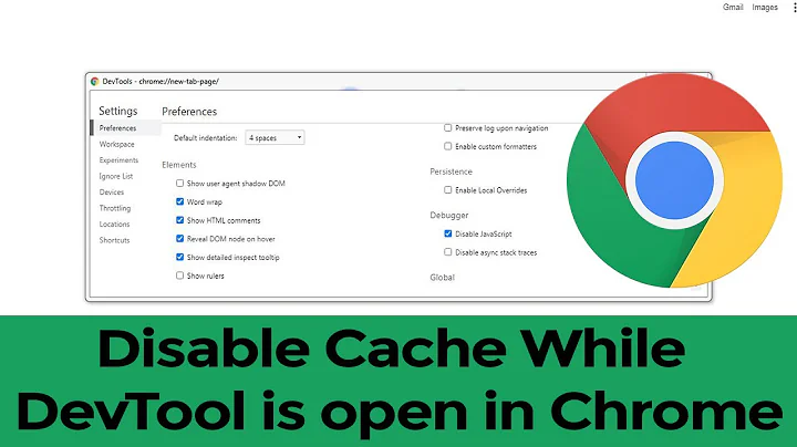 Disable Cache While DevTools is open in Chrome Browser?
