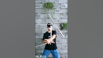 Bịt mắt tung bắt song côn inox @kanclub_nunchaku