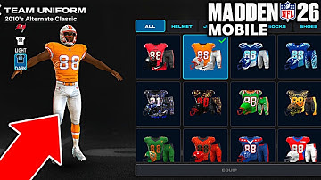 HOW TO CUSTOMIZE UNIFORMS IN MADDEN MOBILE 26 