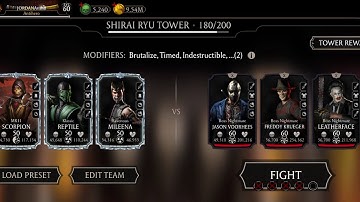 fastest boss kill team | fatal shirai ryu tower 180 easy strategy and telent tree setup | mk mobile