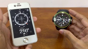 Quad Sensor G-Shock Gulfmaster COMPASS issue & calibration demonstration - Casio 5477 Module