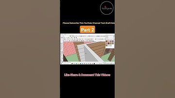 Part 2 || 3D Drawing Sketchup Design House Design #tech_draft_hub #3dmodeling #cad #cadtrick