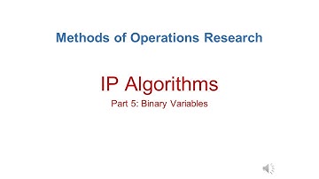 MEIE3271 Methods of OR 05 IP Algorithms 005
