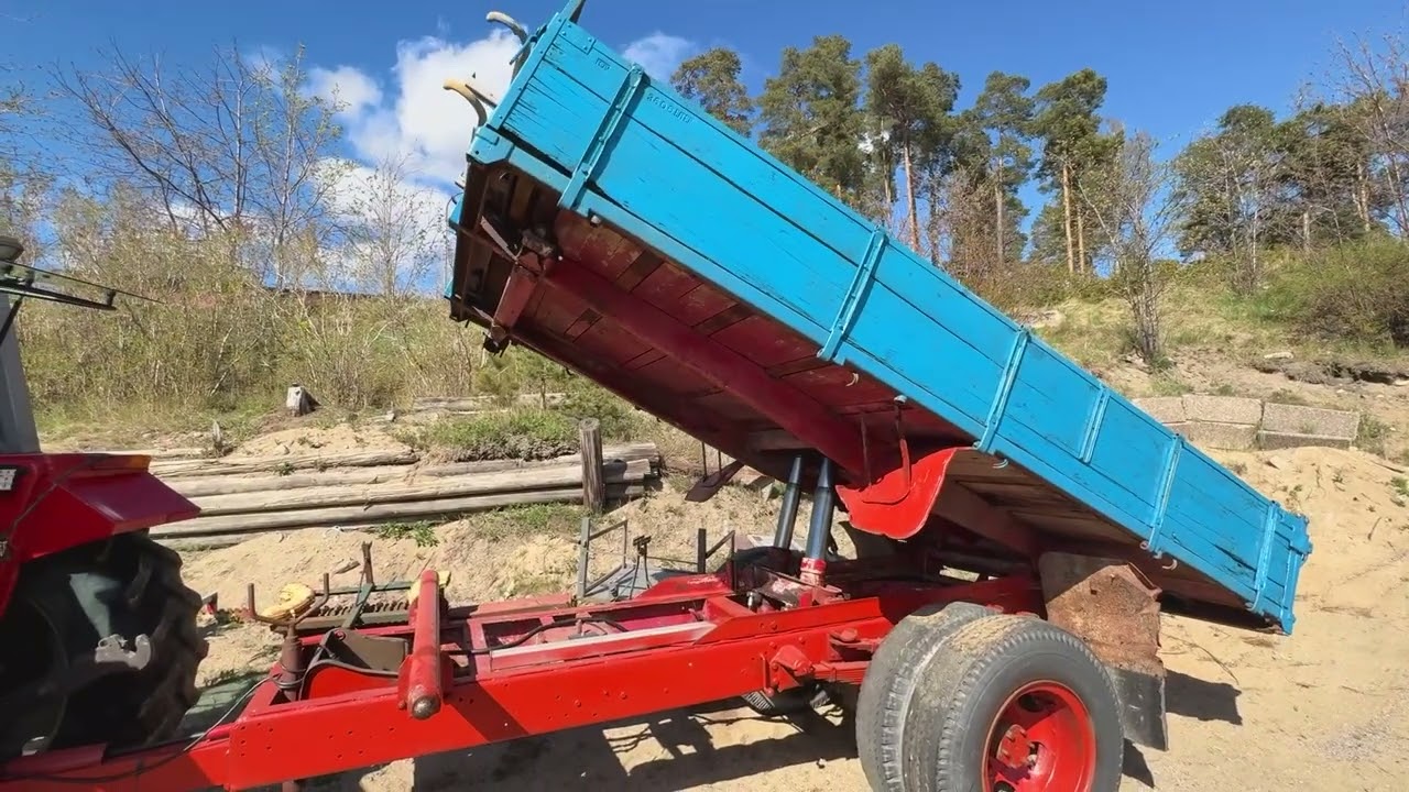 Traktorsläp Tippbart