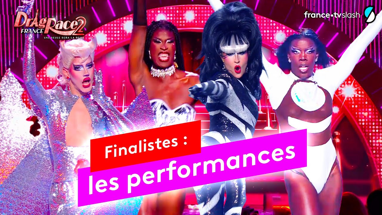 Les 4 finalistes font le SHOW DRAG RACE FRANCE S2 